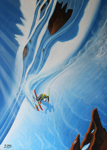 Skiing art print - Gravitas