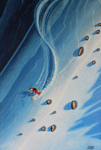 Load image into Gallery viewer, Ski art print - Line Chaser