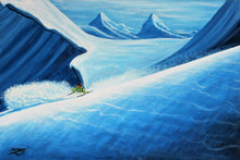 Load image into Gallery viewer, Ski art print - Danger Zone