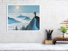 Load image into Gallery viewer, Skiing art print - L'inversion wall art