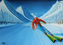 Load image into Gallery viewer, Ski art print