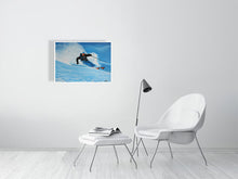 Load image into Gallery viewer, Skiing art print - Wind Packed Paradise - Skiing wall art
