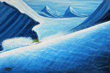 Load image into Gallery viewer, Ski art print - Danger Zone
